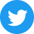 Twitter social icons - circle - blue